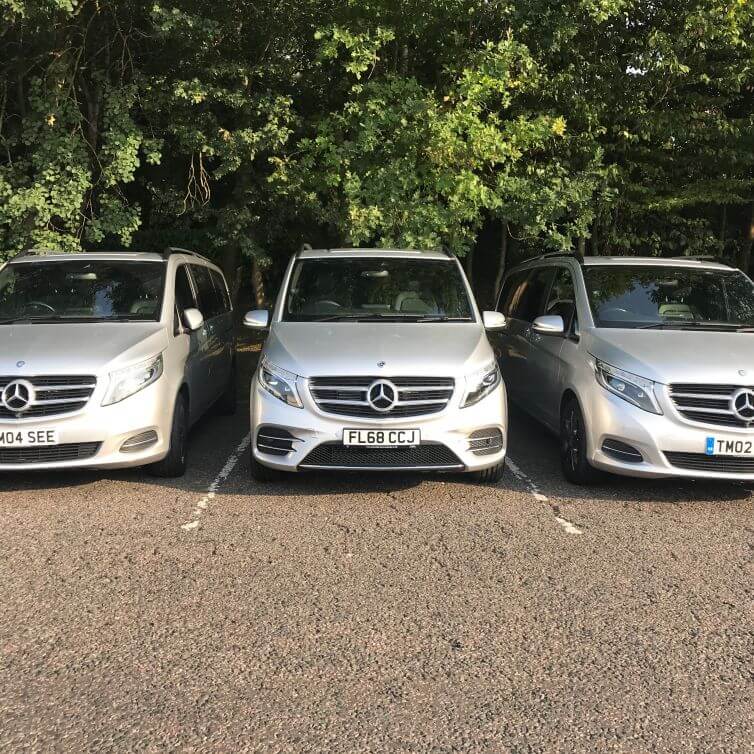 Fleet of Mercedes Luxury Vehicles