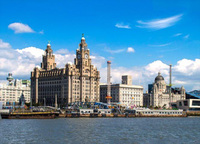 View of the Museum in Liverpool from across the water