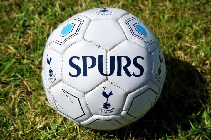 Photo of a Tottenham Hotspur football with 'Spurs' written on the front